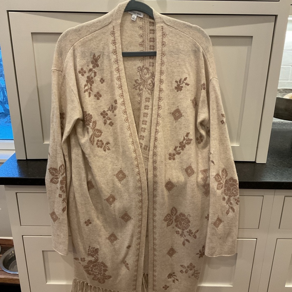 Floral Beige Cardigan